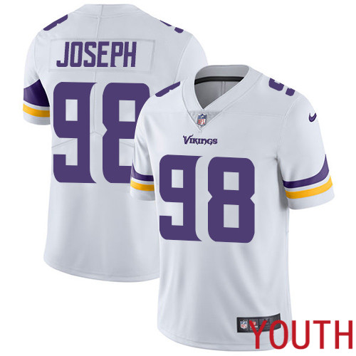 Minnesota Vikings #98 Limited Linval Joseph White Nike NFL Road Youth Jersey Vapor Untouchable